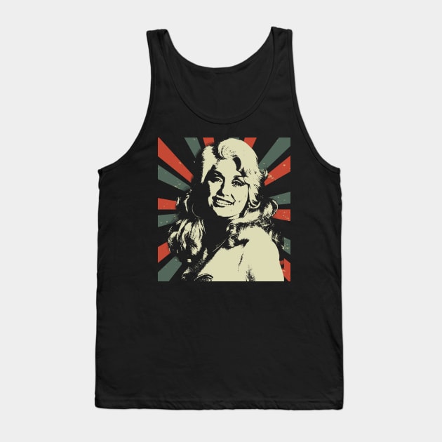 Dolly Parton || Vintage Art Design || Exclusive Art Tank Top by Setipixel